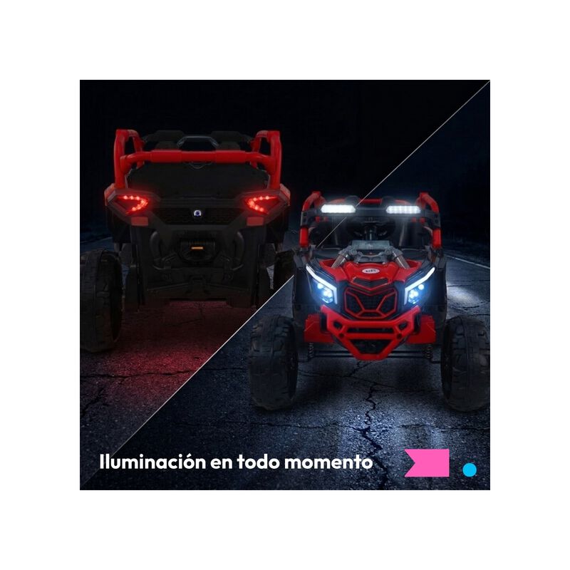 Carro El&eacute;ctrico Con Luces Led Bluetooth 3 Veloc... image number null