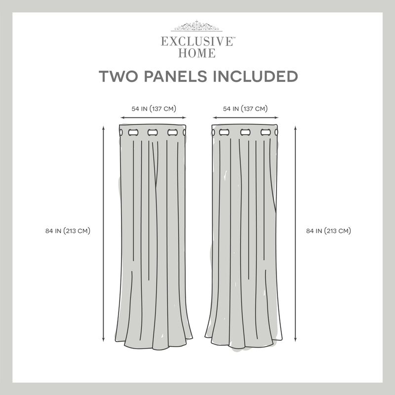 Par De Paneles De Cortinas Exclusive Home Loha ... image number null
