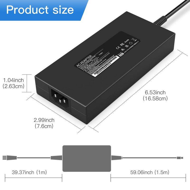 Cargador Lkxbbo 240w 20v Para Port&aacute;tiles Msi 11... image number null