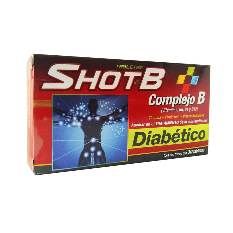 Shot-b Diabetico 100/5/0.05 Mg 30 Tableta(s) image number null