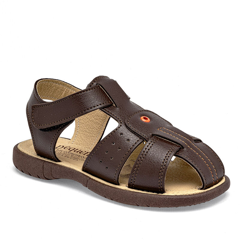 Chaparrin Sandalia para niño café image number null