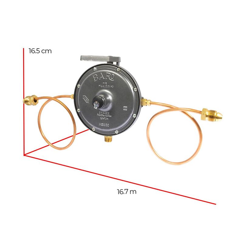 Regulador Gas L.p. Para 2 Cilindros Mod. Reg201... image number null
