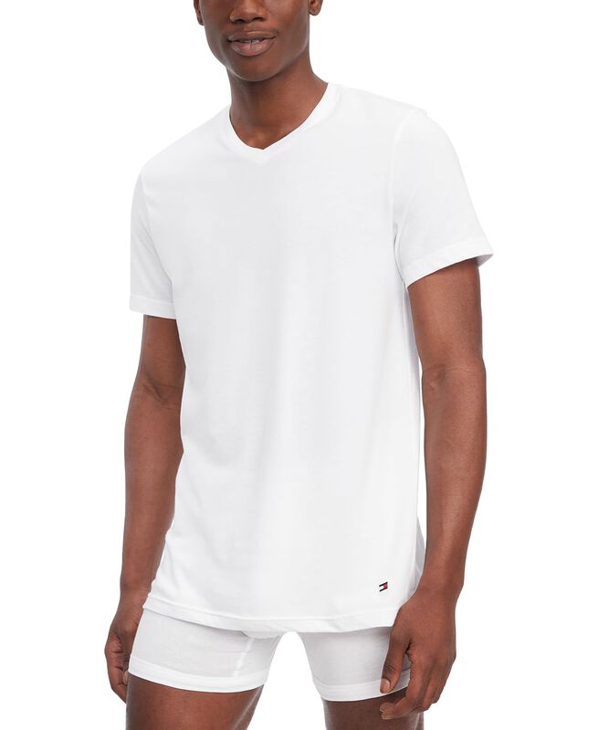 Camiseta Tommy Hilfiger De Algod&oacute;n Con Cuello E... image number null