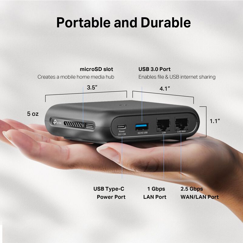Router De Viaje Tp-link Tl-wr3002x Wi-fi 6 Ax30... image number null
