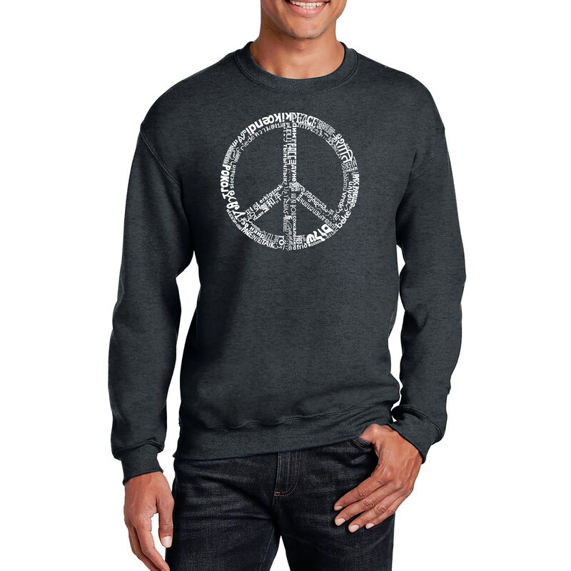 Sudadera De Cuello Redondo Word Art Para Hombre... image number null