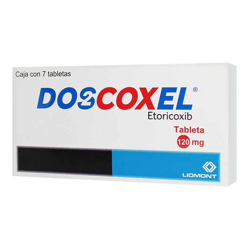 Doscoxel 120mg Caja con 7 tabletas 120mg caja c... image number null