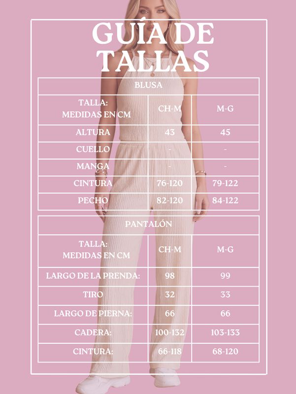 Conjunto 2 Piezas Pantalon Amplio Y Top Halter ... image number null