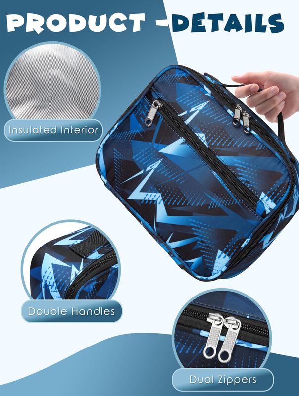 Mochila Bluefairy 43 cm Con Lonchera Azul Egeo image number null