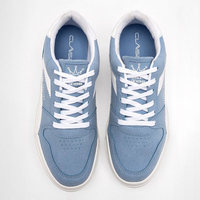 Clasben Tenis urbano para mujer azul blanco image number null