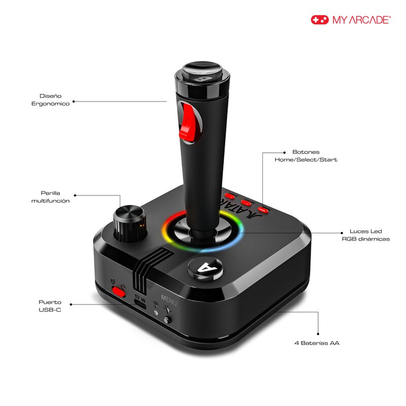 Consola Para Videojuegos Atari Retro My Arcade image number null