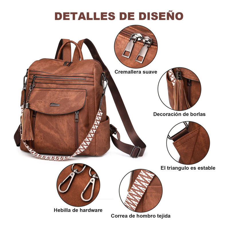 Mochila Impermeable Antirrobo para Mujer image number null