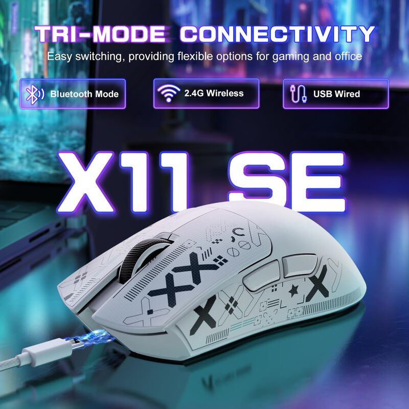 Rat&oacute;n Gamer Inal&aacute;mbrico Attack Shark X11se Ultr... image number null