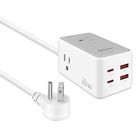 Cargador GaN USB C PD 65 W / USB QC 18 W con multicontactos