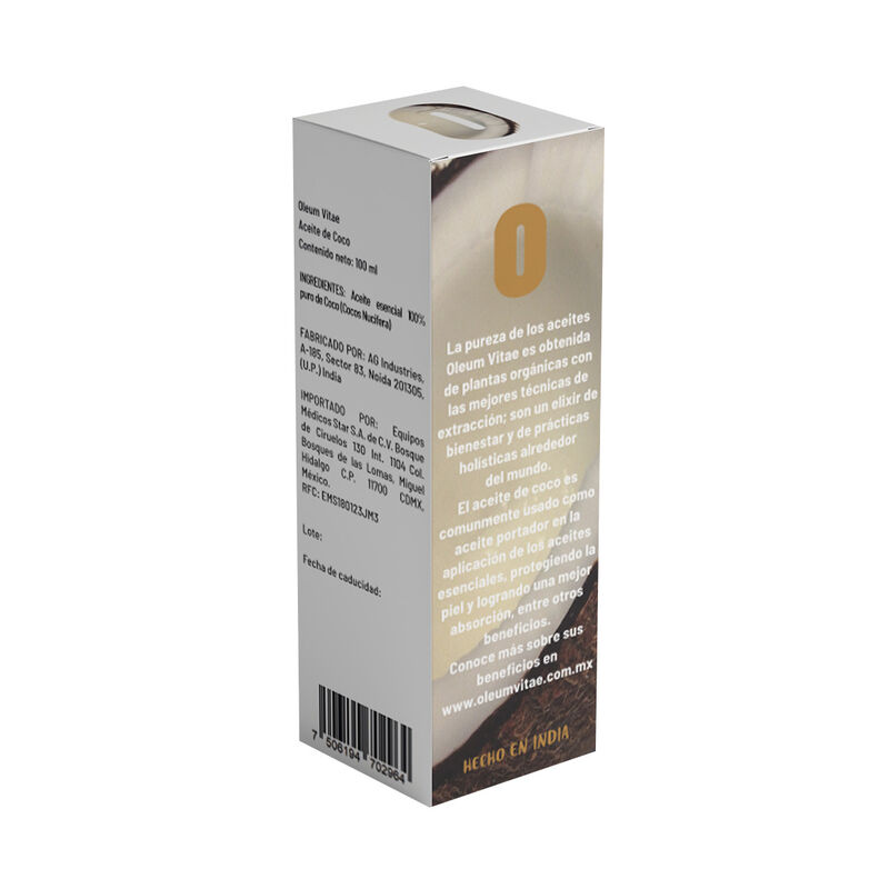 Aceite Esencial conductor fraccionado Coco 100 ... image number null