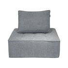 Sill&oacute;n Espuma Alta densidad STOVA Medium Grey 1 plaza JAPANDI