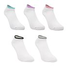 Fruit of the Loom 7 Pares de Tines para Mujer, Color Blanco con Orillas de Colores ,Talla Unitalla, Sin felpa