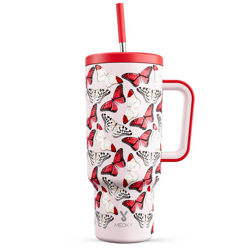 Vaso T&eacute;rmico Meoky 1200 ml Con Asa Y Pajilla &ndash; ... image number null