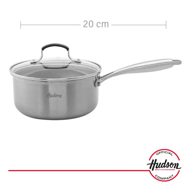 Olla 20cm acero inoxidable HUDSON mango y tapa ... image number null