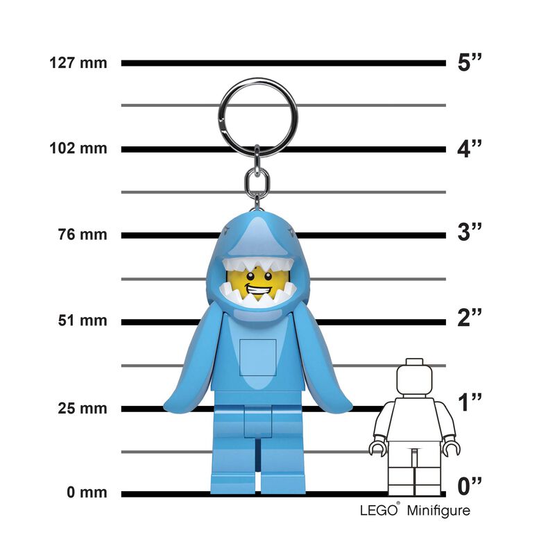 Llavero Lego Classic Shark Suit Guy De 7,8 Cm C... image number null