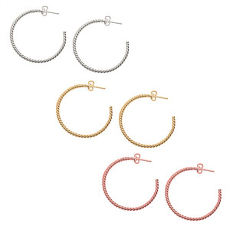 Set de Arracadas de Plata Bejuco image number null