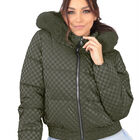 Chamarra Capitonada Mujer Gorro Desmontable Verde Olivo Roosevelt A292