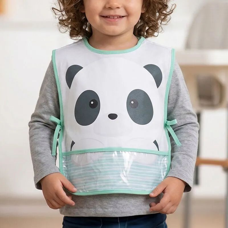 Bata Babero Bolsillo Impermeable Lavable Panda ... image number null