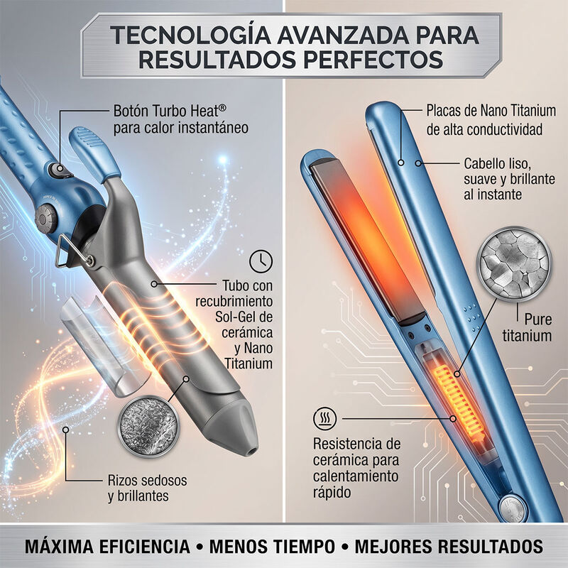Combo Babylisspro Tenaza + Plancha Nanotitanium image number null
