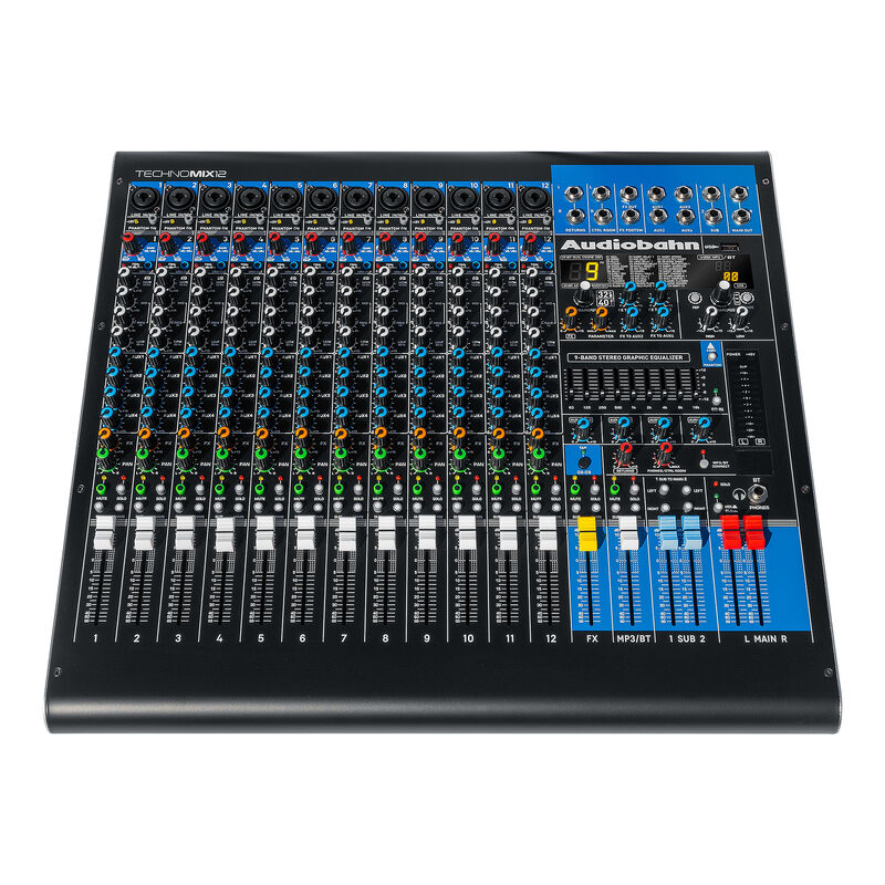 Mezcladora profesional 12 canales Audiobahn TEC... image number null