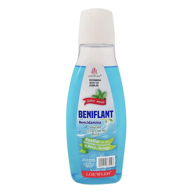 Beniflant Solucion Bucal Sabor Menta 0.15 G/100... image number null