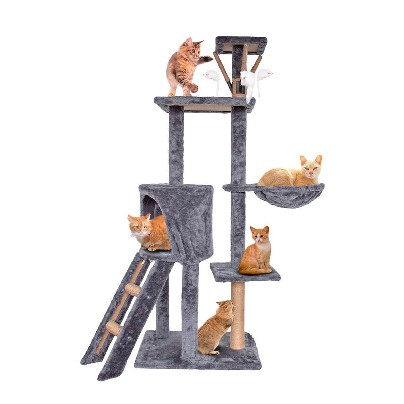 Torre para Gatos de 1.3 m Rascador Bluelander image number null