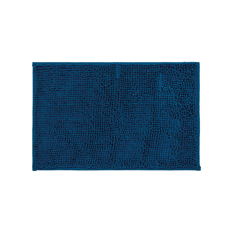 Tapete de ba&ntilde;o Shaggy 40cm X 60cm azul marino image number null