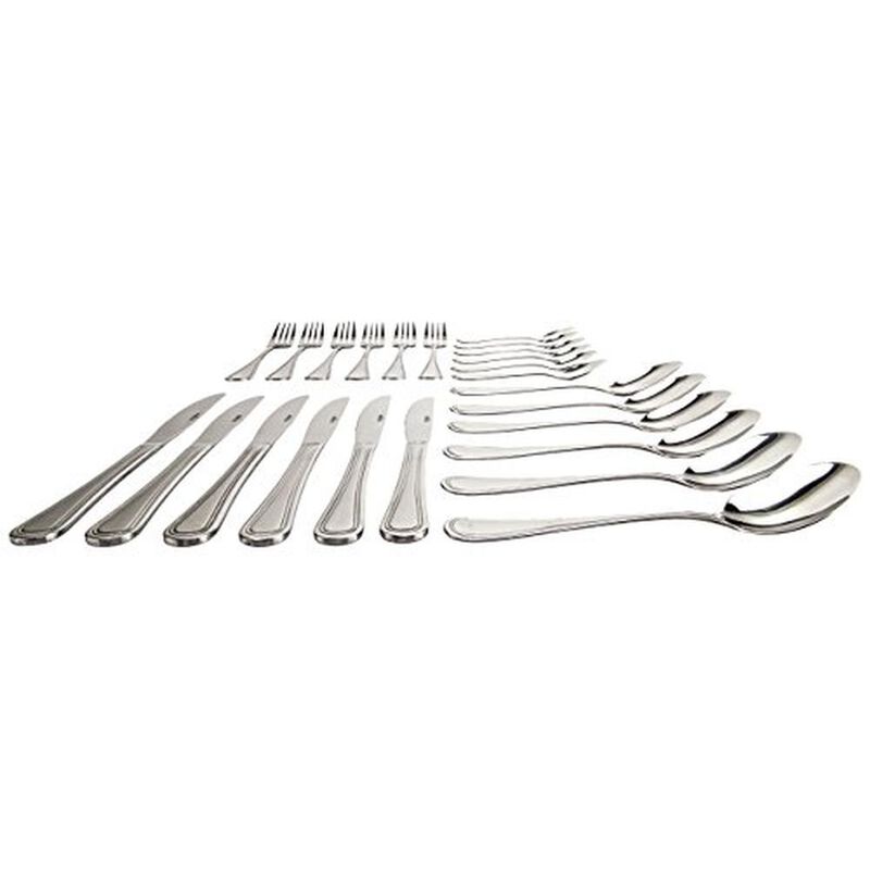 Juego De Cubiertos 24 Piezas Acero Inoxidable M... image number null