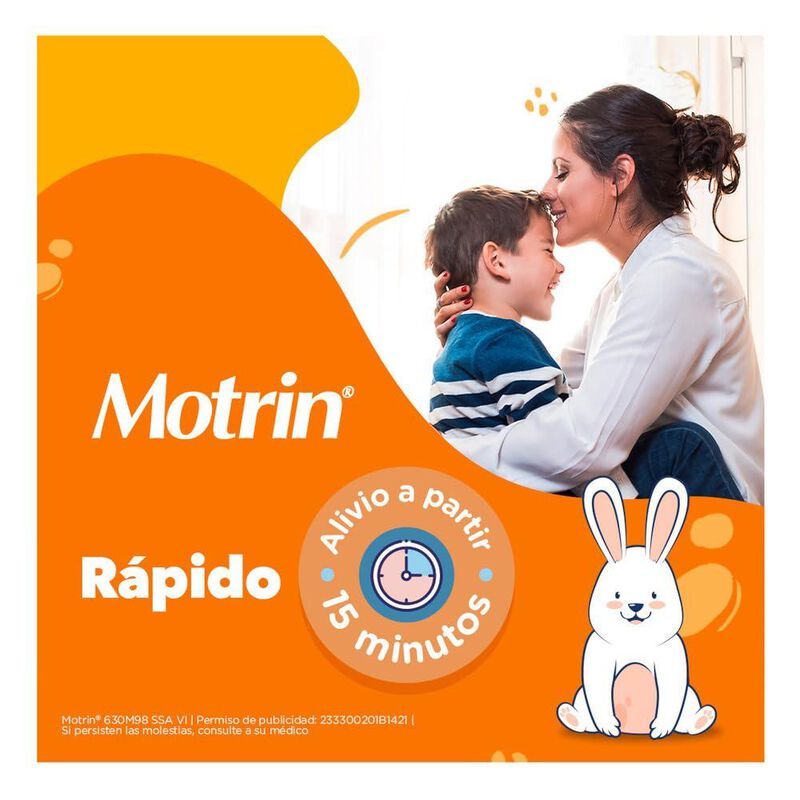 Ibuprofeno Motrin Suspensi&oacute;n Infantil 120 Ml image number null