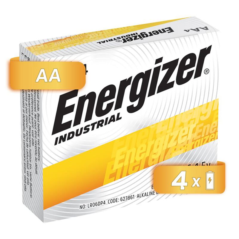 PILA ENERGIZER INDUSTRIAL ALCALINA AA CON 4 EN9... image number null