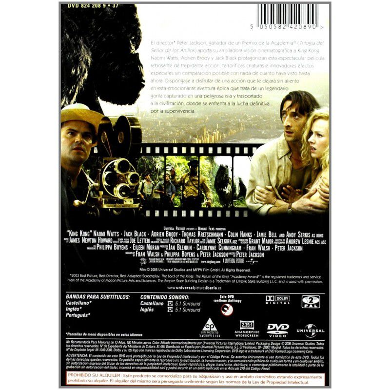 King Kong (p. Jackson) (dvd) image number null