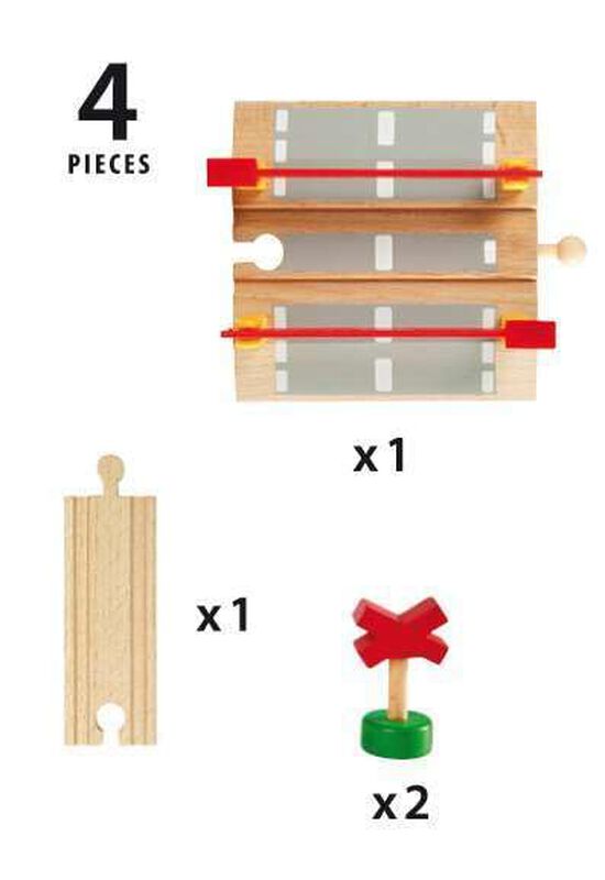 Set Railway Crossing Brio World 33388-4 Piezas ... image number null