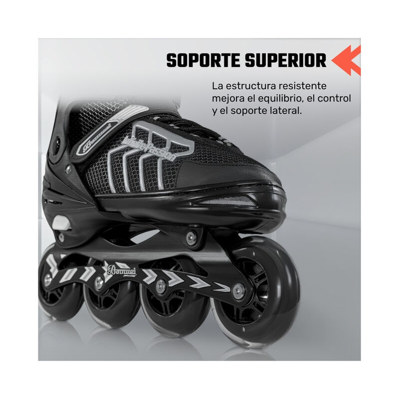 Patines Linea 4 Ruedas Profesionales Ajustables... image number null