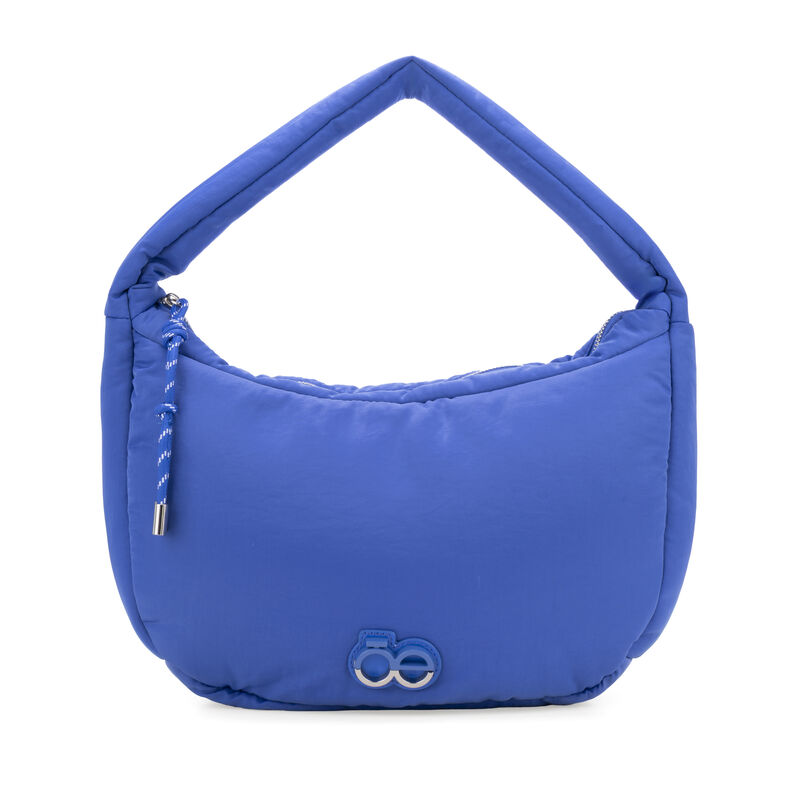 Bolsa Hobo Grande Look Puffy Color Azul image number null