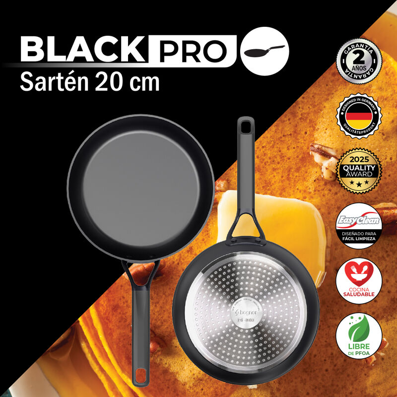 Sart&eacute;n De Aluminio Forjado 20cm Bogner BLACK PR... image number null