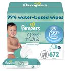 Toallitas Para Beb&eacute;s Pampers Aqua Pure Sensitive 99% De Agua 672 Unidades