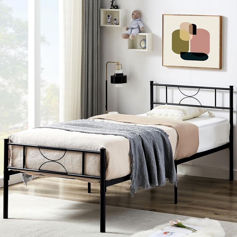Cama Individual Metal Sane Color Negro image number null