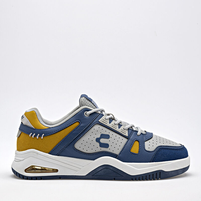 Charly Tenis Urbanos Para Ni&ntilde;o Marino Gris Amar... image number null