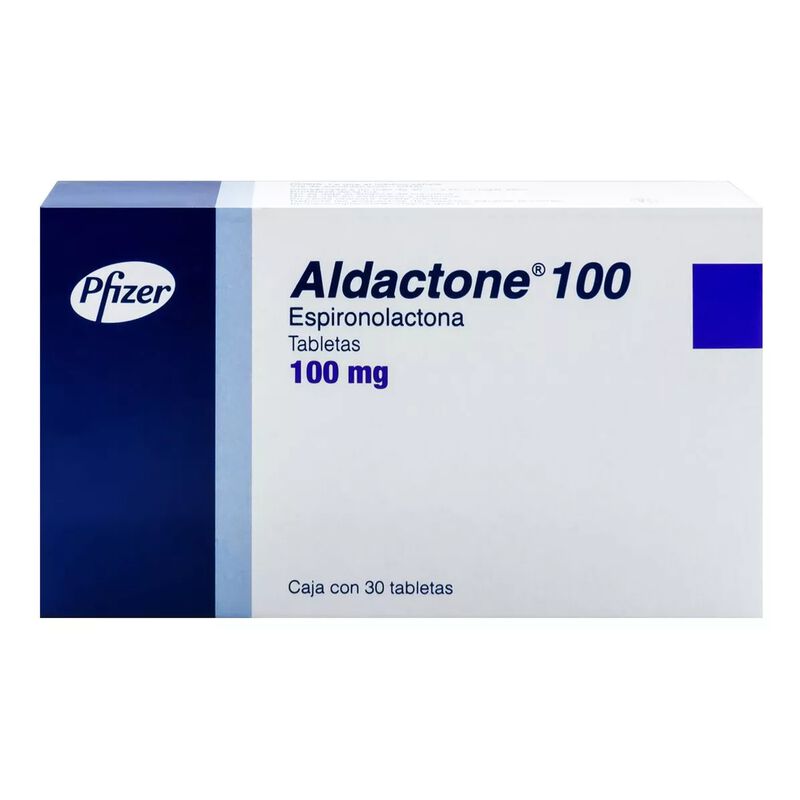 Aldactone-100 Tabletas 100 Mg, 30 Tabletas image number null