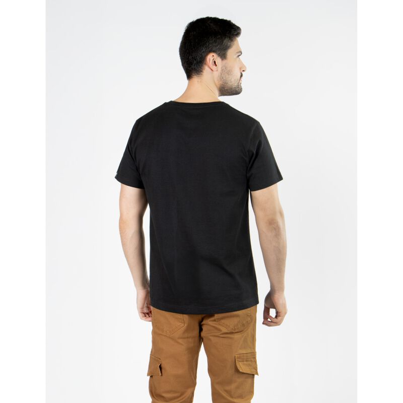 Playera CAT Big Logo Manga Corta Color Negro image number null