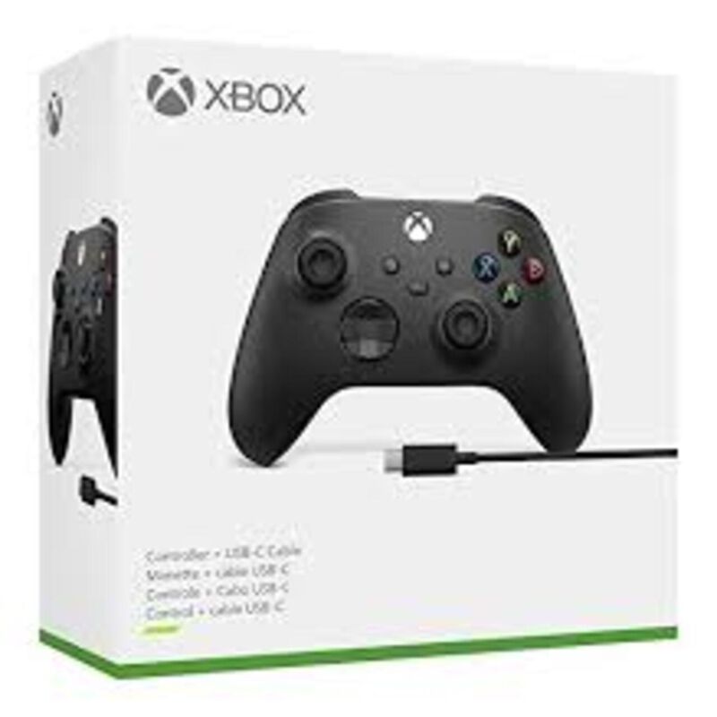 Control inalámbrico Xbox Carbón Black + cable ... image number null