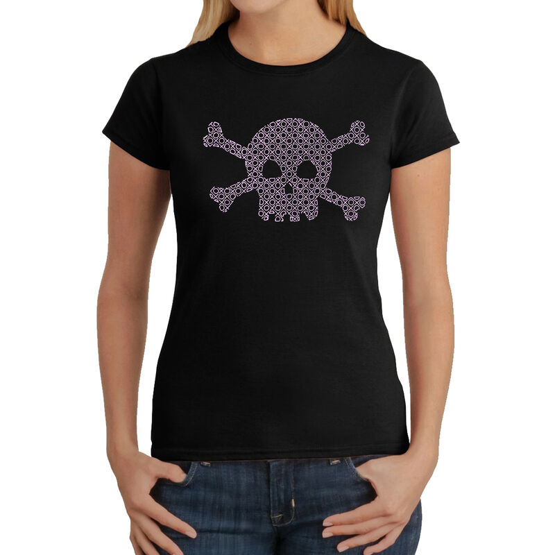Camiseta Word Art Para Mujer - Calavera XOXO- N... image number null