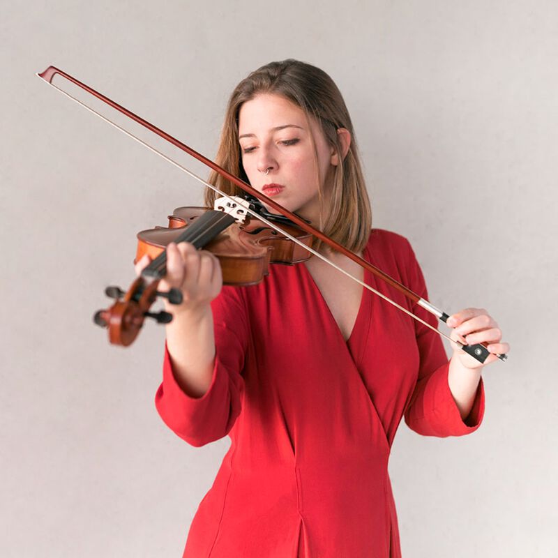 Violín 4/4 con Arco con Estuche, Repuesto de Cu... image number null