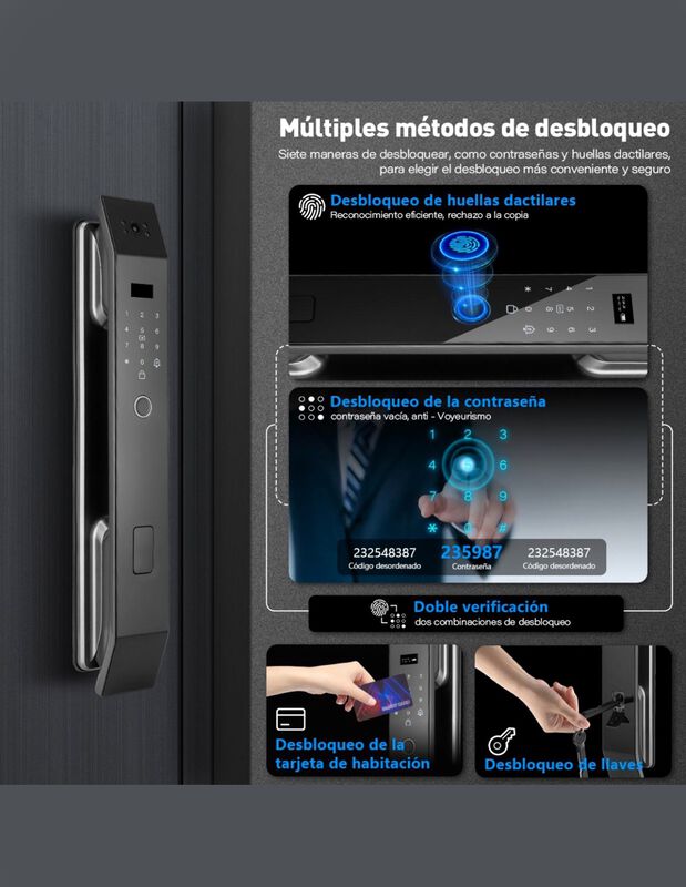 Cerradura Smart Con Reconocimiento Facial image number null