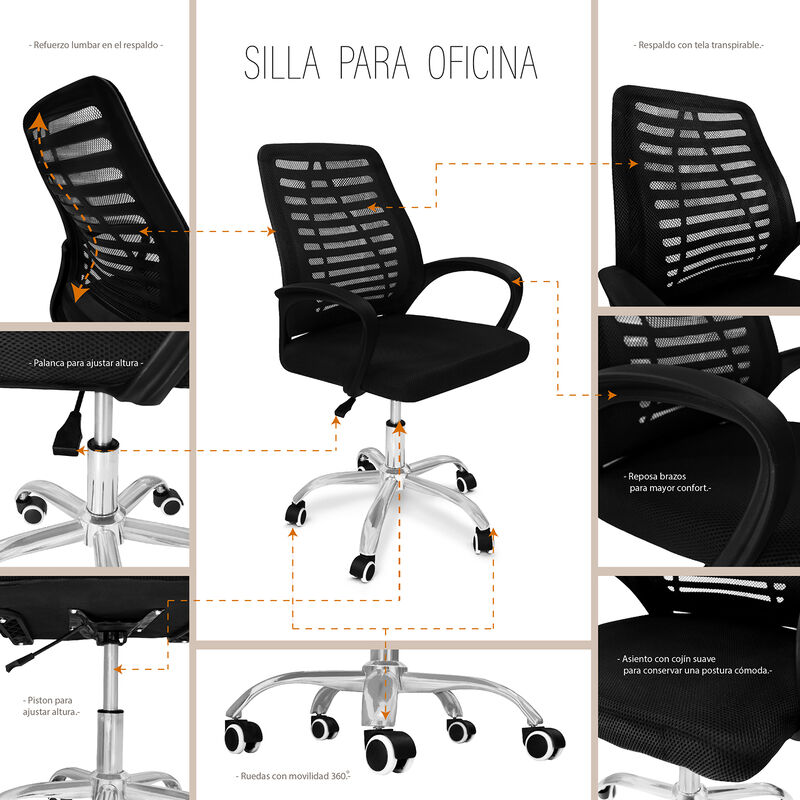 Silla giratoria para Oficina image number null