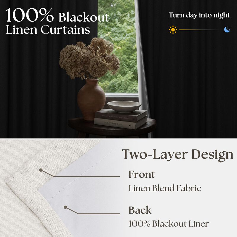 Cortinas Twodrapes 274 cm Marfil Opacas Con Pli... image number null